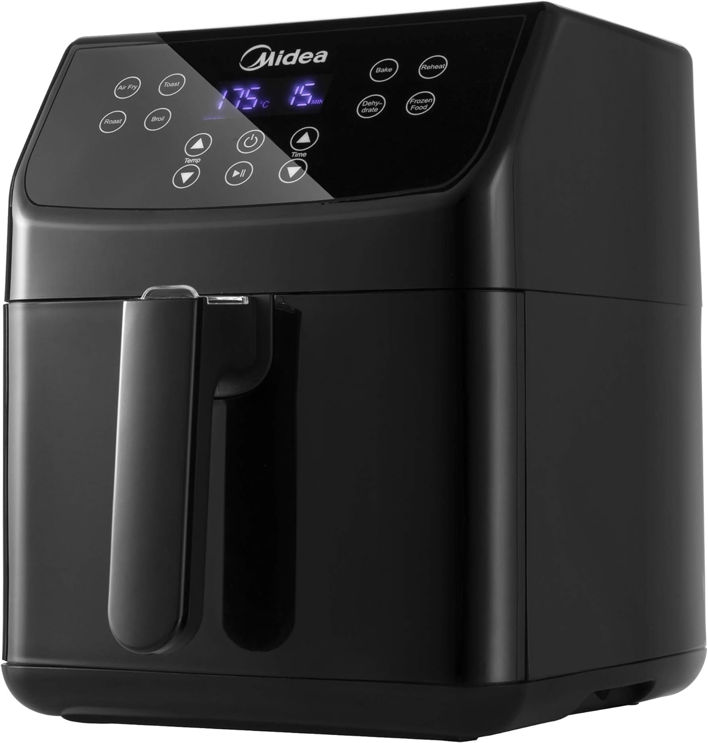 Buy Midea 1700W Non Stick Air Fryer 8L - Black