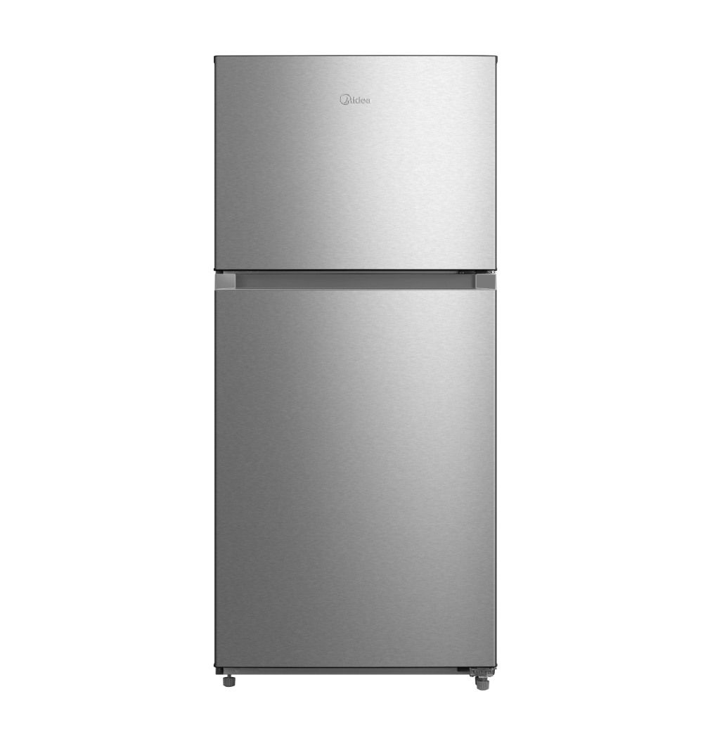 midea 18 cu ft top freezer refrigerator black energy star